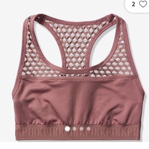 VS PINK caged ultimate‎ sports bra size M blush pink purple
